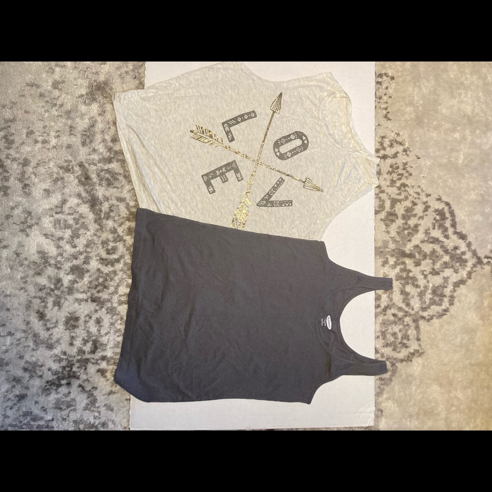 Love Tribal Lot Of 2 Tank Tops S Sexy Summer Boho Gold Arrow. 
Good Condition